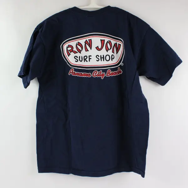 Ron Jon Surf Shop Youth Large Navy Crew Neck T-Shirt