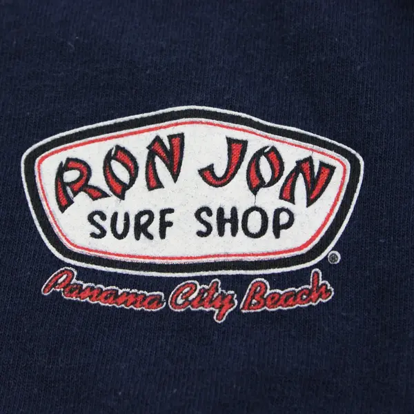 Ron Jon Surf Shop Youth Large Navy Crew Neck T-Shirt