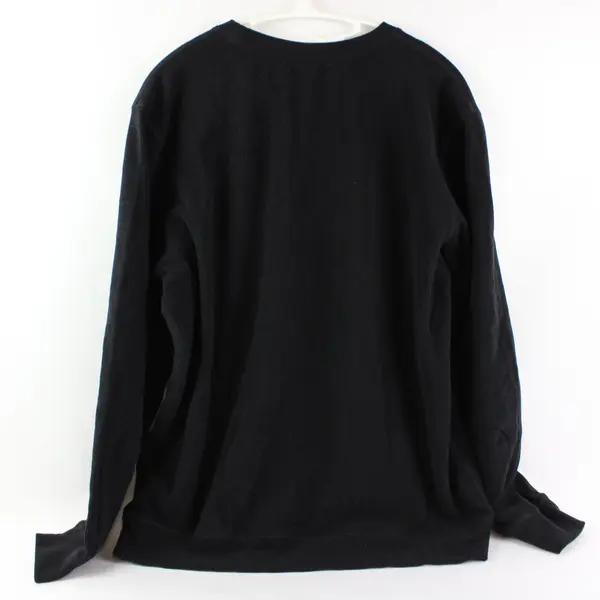 Mono B L Black Ribbed Crewneck Pullover Sweatshirt STYLE MTA087 PN#162774