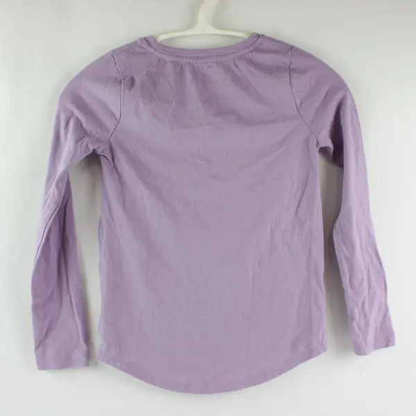 Cat & Jack Girls Sequin Snowflake Tee Lavender Purple Medium 7-8