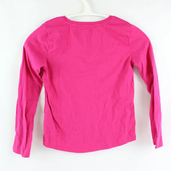 Wonder Nation Girls Hot Pink Long Sleeve T-Shirt Size M 7/8