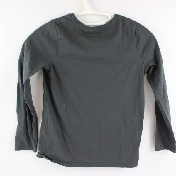 Cat & Jack Girls Sparkly Heart Graphic Long Sleeve Tee Med 7-8