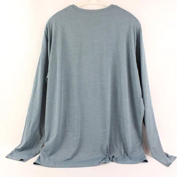 Patagonia Men's XL Light Blue Long Sleeve Athletic Shirt Activewear
