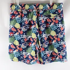 Nautica Men's Large Multicolor Reef Fish Print Board Shorts