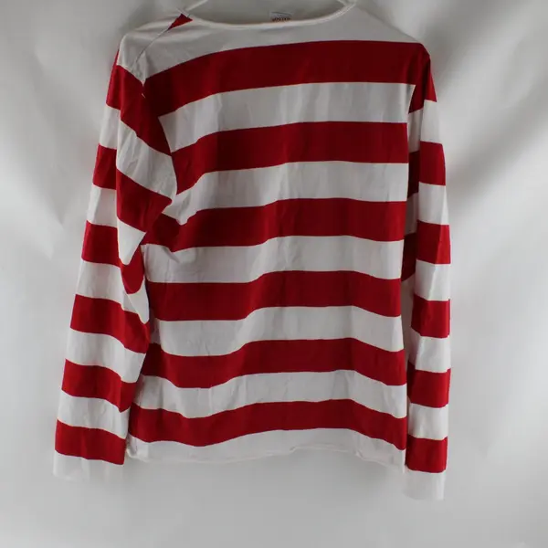 Spirit Halloween Where's Waldo Striped Long Sleeve Shirt Adult Small/Medium