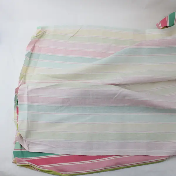 Pastel Multicolor Striped Canvas Fabric 3.75 Yds x 45in