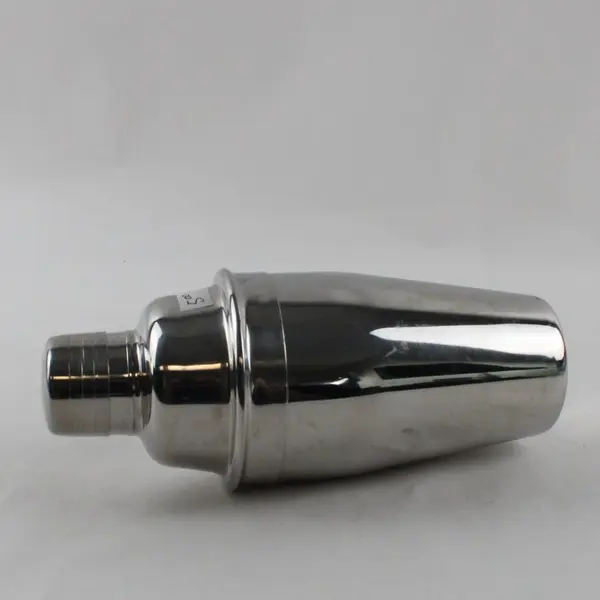 3-Piece Stainless Steel Cobbler Cocktail Shaker Barware Used