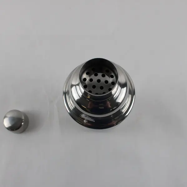 3-Piece Stainless Steel Cobbler Cocktail Shaker Barware Used