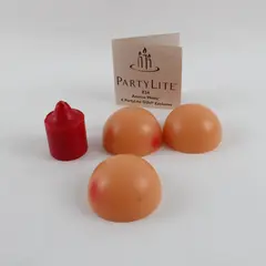 PartyLite Aroma Melts Ginger Pumpkin Z24401 Red Votive Candle
