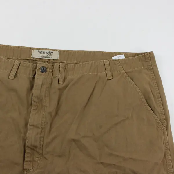 Wrangler Authentics Mens Brown Cargo Shorts Size 50