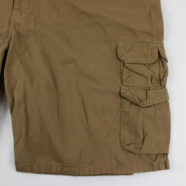 Wrangler Authentics Mens Brown Cargo Shorts Size 50