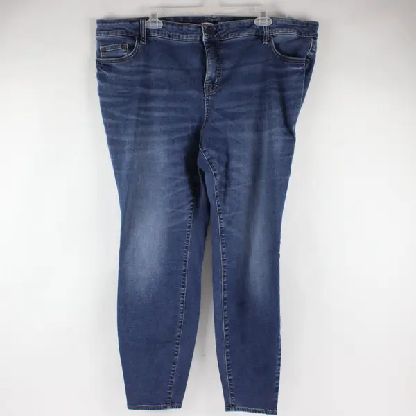 Old Navy Womens 22 Plus Rockstar Super Skinny High Rise Jeans Medium Wash