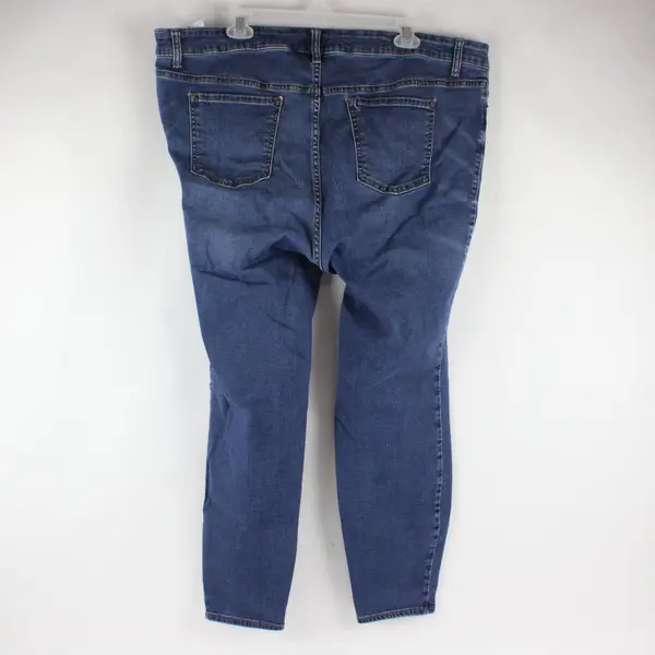 Old Navy Womens 22 Plus Rockstar Super Skinny High Rise Jeans Medium Wash