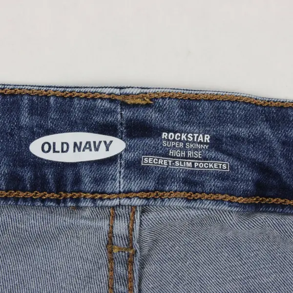 Old Navy Womens 22 Plus Rockstar Super Skinny High Rise Jeans Medium Wash
