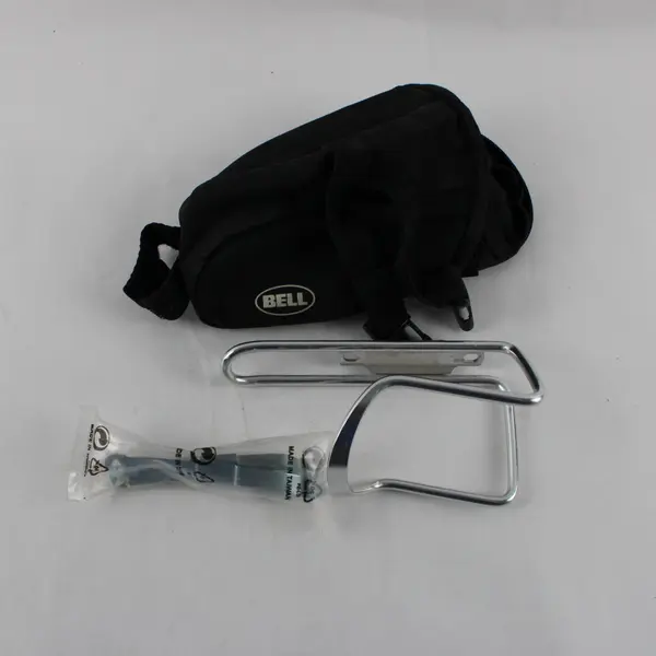 Lot of 2 Used BELL Under Seat Bike Bag & Water Bottle Cage