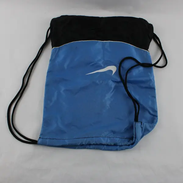 Nike Drawstring Gym Sack Bag Blue Black Nylon
