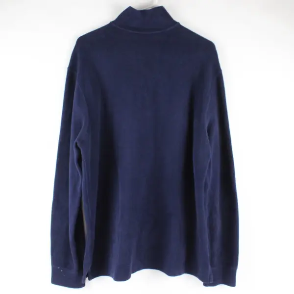 Polo Ralph Lauren Men's Navy Blue 1/4 Zip Sweater Size Large