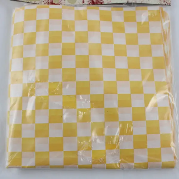 Set of 24 Yellow Checkered BBQ Grill Basket Liners World Market