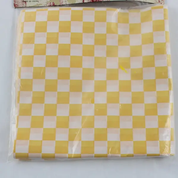 Set of 24 Yellow Checkered BBQ Grill Basket Liners World Market