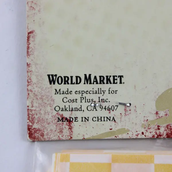 Set of 24 Yellow Checkered BBQ Grill Basket Liners World Market