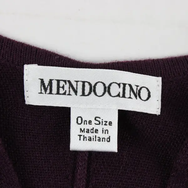 Mendocino Purple Poncho Shawl Tassels One Size Boho Chic 