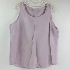 Chico's Purple White Pinstriped Sleeveless Blouse Tank Women's 2 12/14