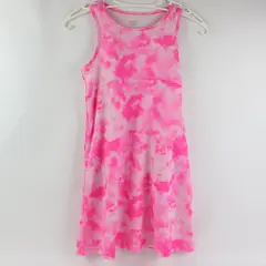 Athletic Works Girls Pink Tie Dye Racerback Dress M (7-8)