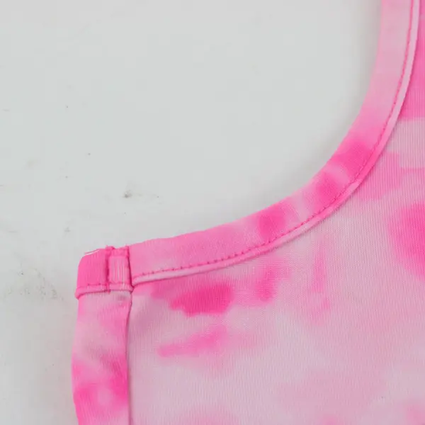 Athletic Works Girls Pink Tie Dye Racerback Dress M (7-8)