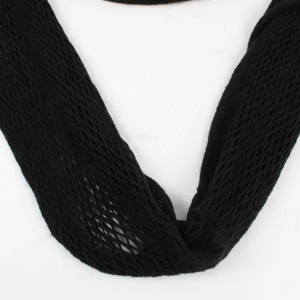 Knitted Thin Yarn Infinity Loop Scarf Circle Long Winter Scarf OSFM