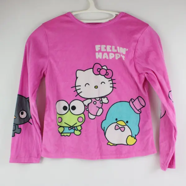 Sanrio Hello Kitty & Friends Pink Feelin' Happy Children's Sleep Shirt M (7-8)