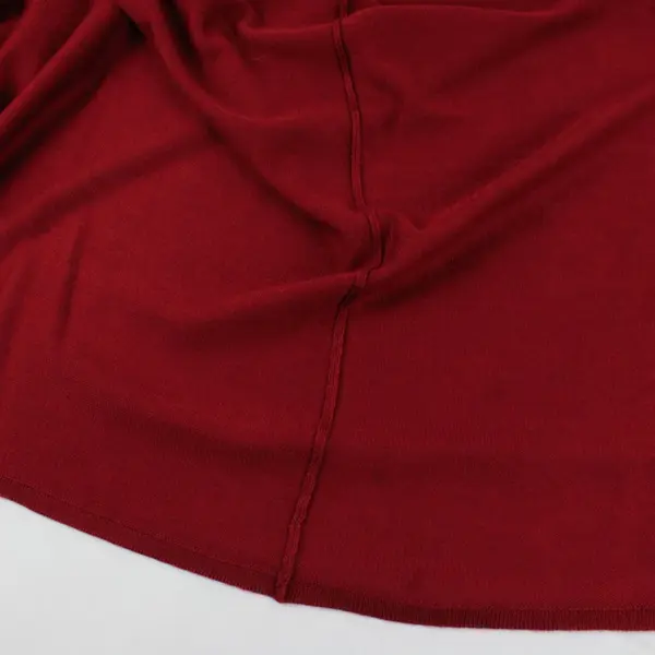 Women's Red Lightweight Fine-Knit Poncho Shawl OSFM Unbranded