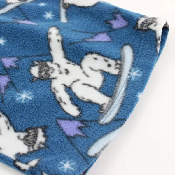 Holiday Time Kids 8/M Yeti Blue Fleece Pajama/Lounge Pants Drawstring Christmas