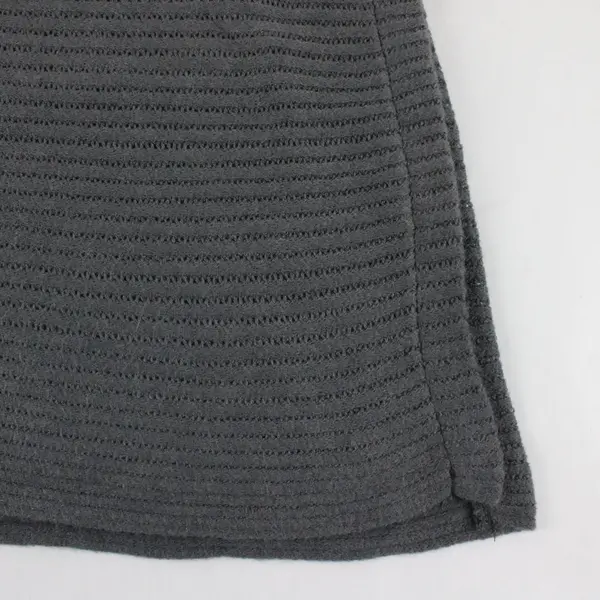Christopher & Banks Turtleneck Grey Knit Sweater Poncho Winter Accessory OS