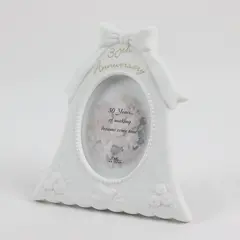 Russ White Lace & Promises Porcelain 30th Anniversary 3x4 Photo Frame
