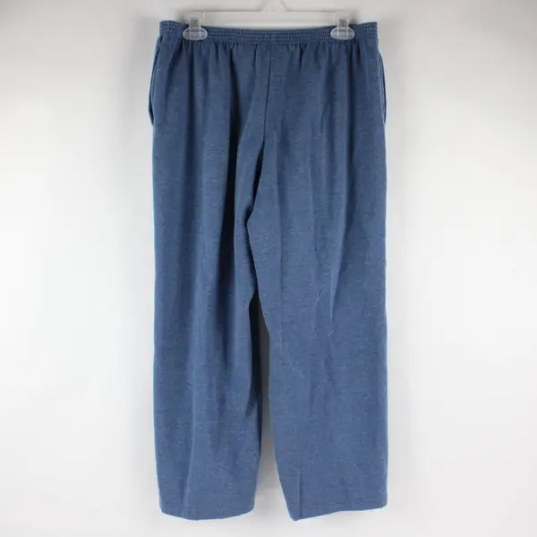Alfred Dunner Women's 12 Blue Straight Leg Pull-On Pants Elastic Waist