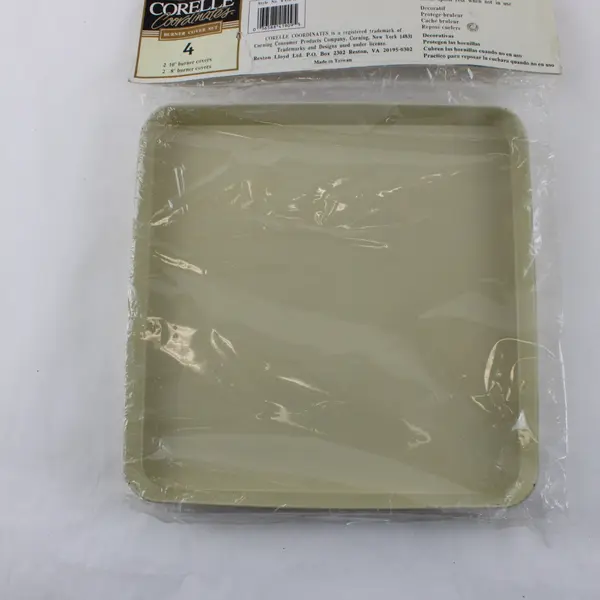 Vtg Corelle Coordinates Abundance Fruit Burner Covers 4-190-A Set 4 2x10 2x8