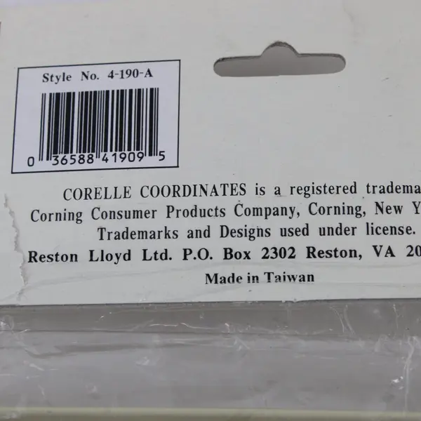 Vtg Corelle Coordinates Abundance Fruit Burner Covers 4-190-A Set 4 2x10 2x8