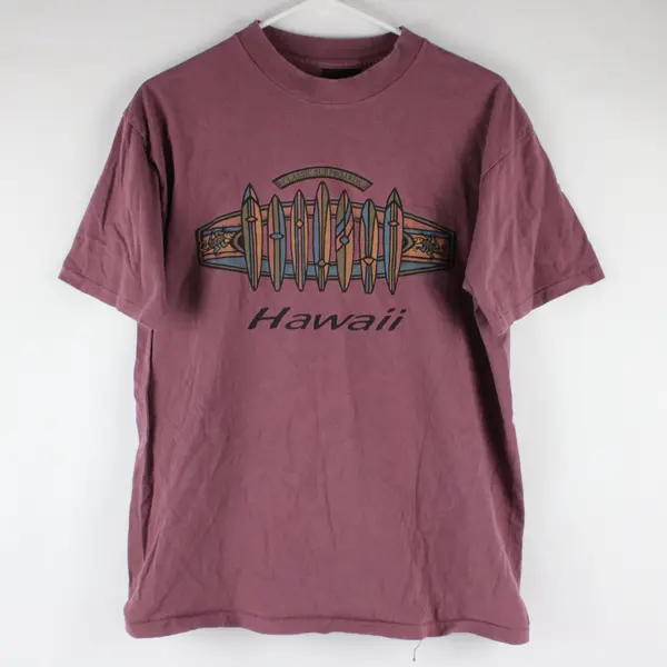 Vintage Robert Allan Sportswear Hawaii Mauve Graphic T-Shirt Men's Large
