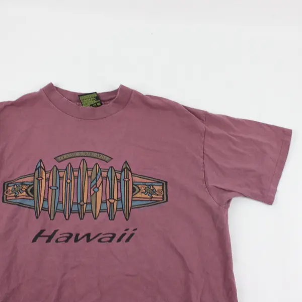 Vintage Robert Allan Sportswear Hawaii Mauve Graphic T-Shirt Men's Large
