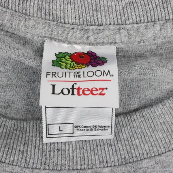 Fruit of the Loom Waikiki Beach Hawaii Gray Short Sleeve T-Shirt Men's L