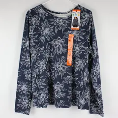 Hang Ten Women's XXL UPF 50+ Stretch Top Quick Dry Pullover Floral Navy New