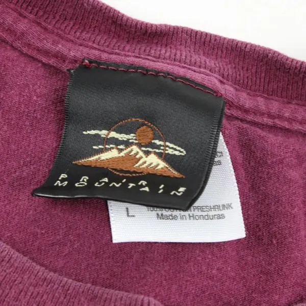 Prairie Mountain Lincoln City Graphic T-Shirt Burgundy Adult Large