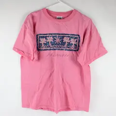 Tultex Robert Allan Hawaii Pink Graphic T-Shirt Men's Large
