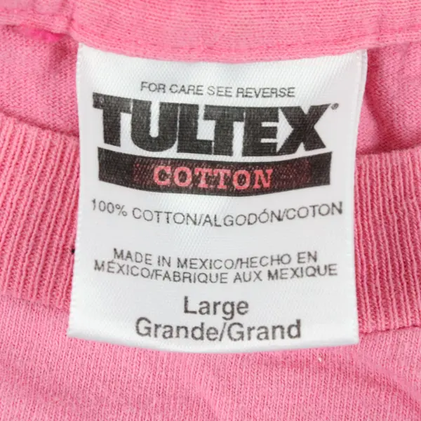 Tultex Robert Allan Hawaii Pink Graphic T-Shirt Men's Large