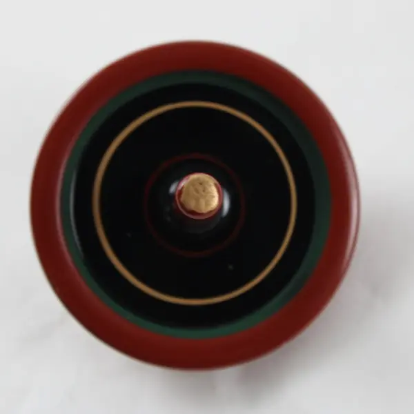Traditional Japanese Wooden Spinning Tops Set Handcrafted Collectible Toys