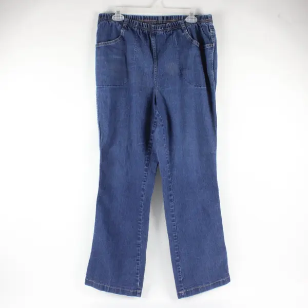 Just My Size Women's Stretch Waist Pull-On Bootcut Jeans 1X 16W