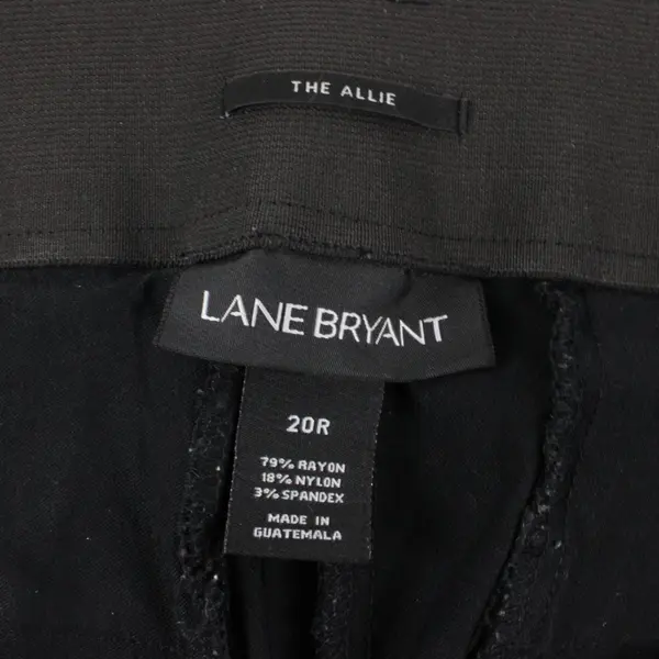 Lane Bryant Allie Black Straight Leg Dress Pants Women's Size 20R