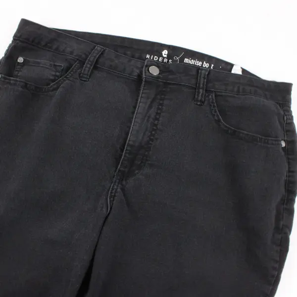 Lee Women's Black Mid Rise Bootcut Jeans Size 18M