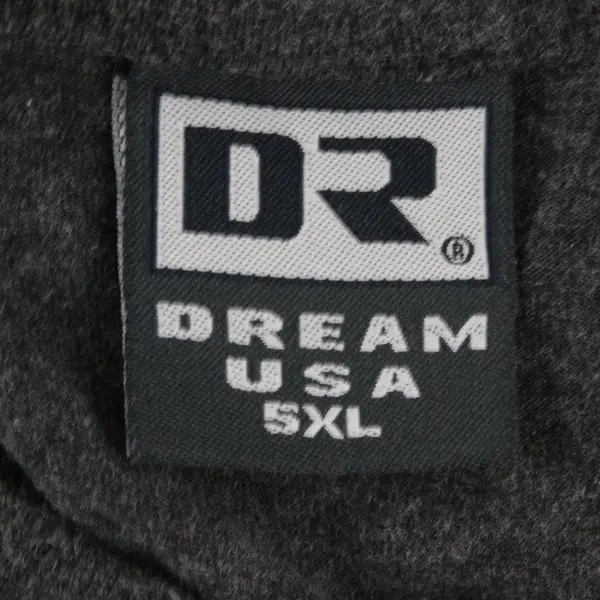 DR Dream USA Men's 5XL Dark Gray Short Sleeve T-Shirt