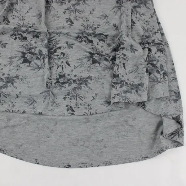 LuLaRoe Carly Dress Size Small Gray Floral Pattern